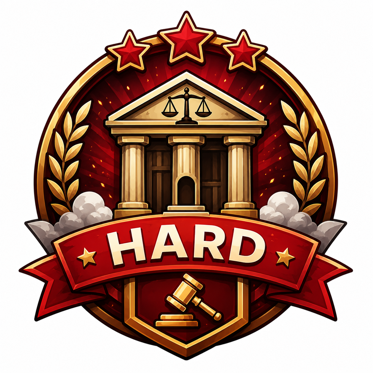 Badge level sulit