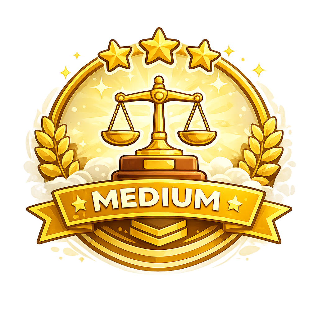 Badge level sedang
